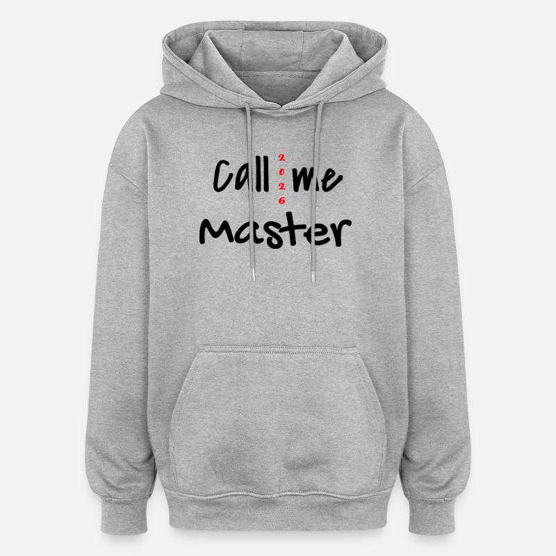 Master 2026 Abschluss Promotion Sponsion - Oversized Unisex Hoodie - Grau meliert