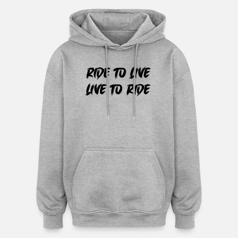 Parcours pour vivre - Sweat à capuche oversize unisexe - gris chiné