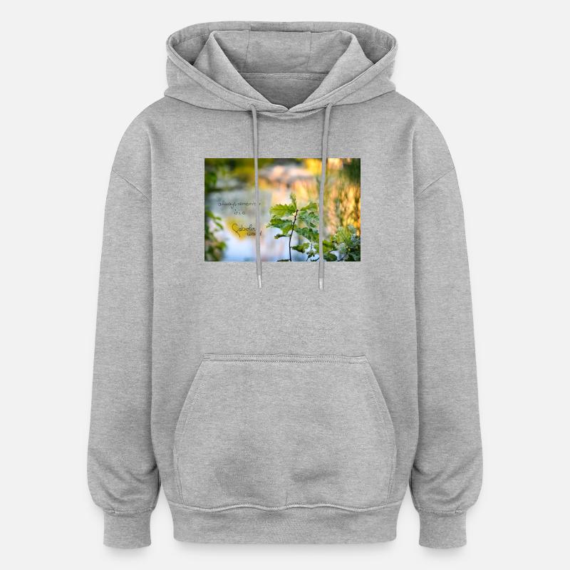Monde de Fabiolous Goldig - Sweat à capuche oversize unisexe - gris chiné