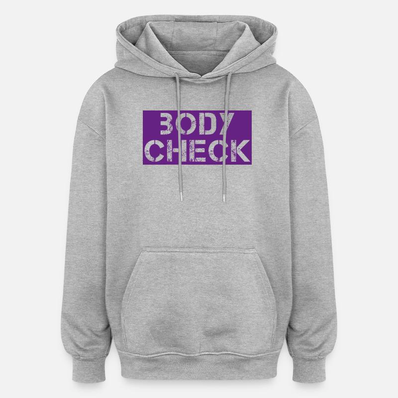 Mise en échec - Sweat à capuche oversize unisexe - gris chiné