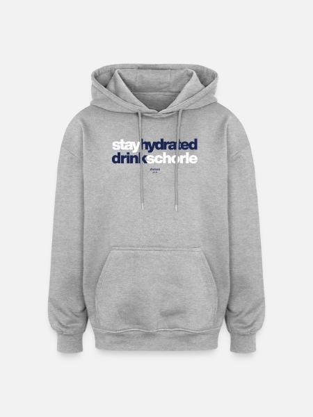 Stay Hydrated Drink Spritzer - Oversized Unisex Hoodie - heather grey