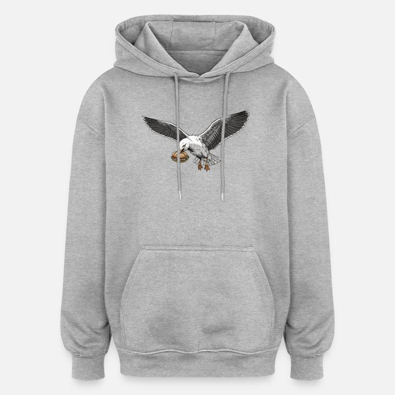 Boulderer Colorsplash Boulder Bouldern - Oversized Unisex Hoodie - Grau meliert
