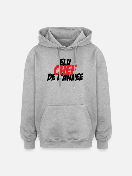 Elected Chef of the Year - Oversized Unisex Hoodie - heather grey