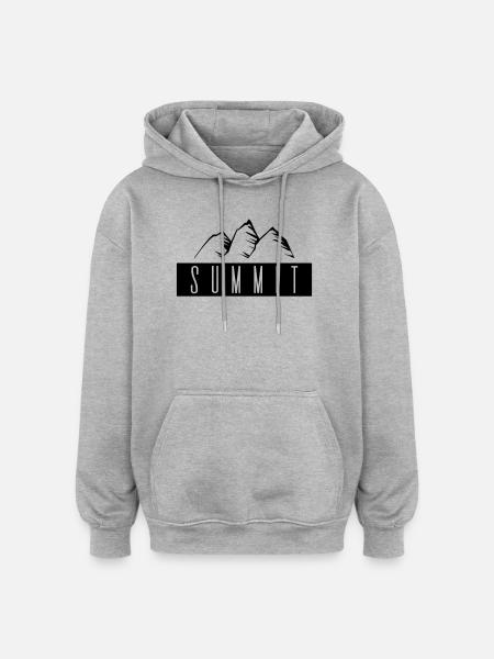 Summit - Oversized Unisex Hoodie - heather grey