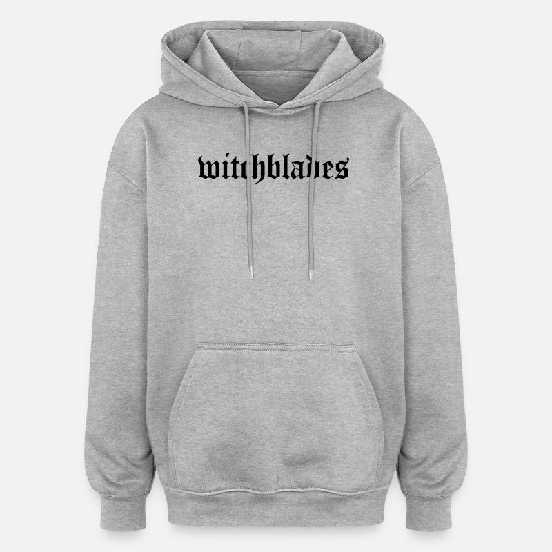 Witchblades2 - Sweat à capuche oversize unisexe - gris chiné