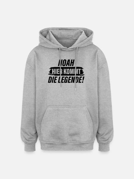 Noah - Here Comes the Legend - Oversized Unisex Hoodie - heather grey