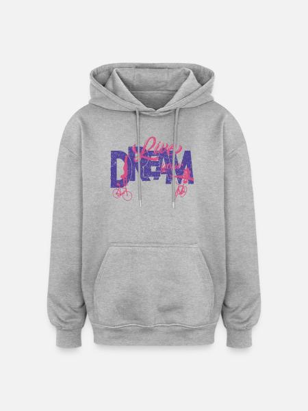 Kunstrad, Kunstradfahren, Hallenradsport - Oversized Unisex Hoodie - Grau meliert