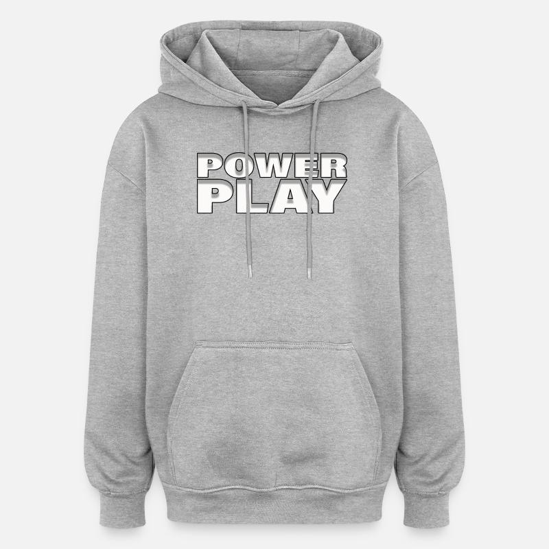 SUPÉRIORITÉ NUMÉRIQUE - Sweat à capuche oversize unisexe - gris chiné