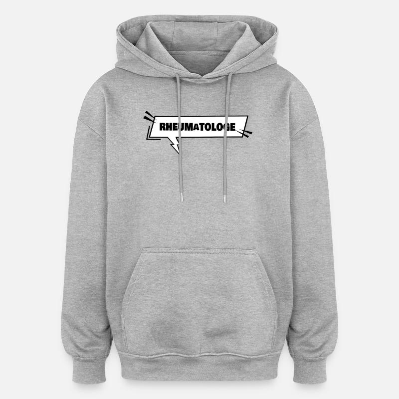 Rheumatologist as training - Oversized Unisex Hoodie - heather grey