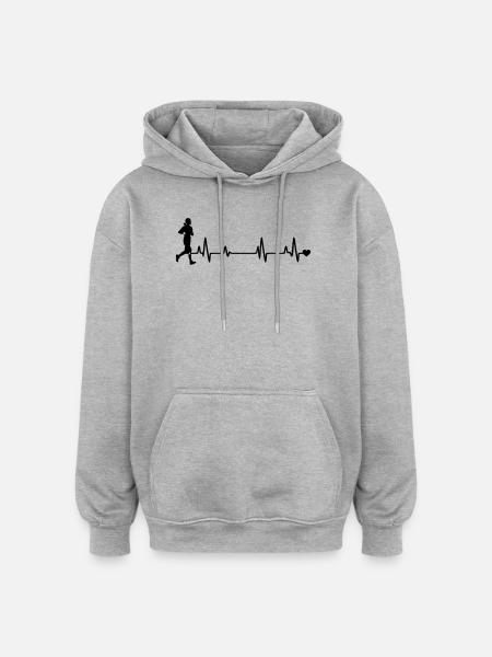 Jogger - Oversized Unisex Hoodie - heather grey