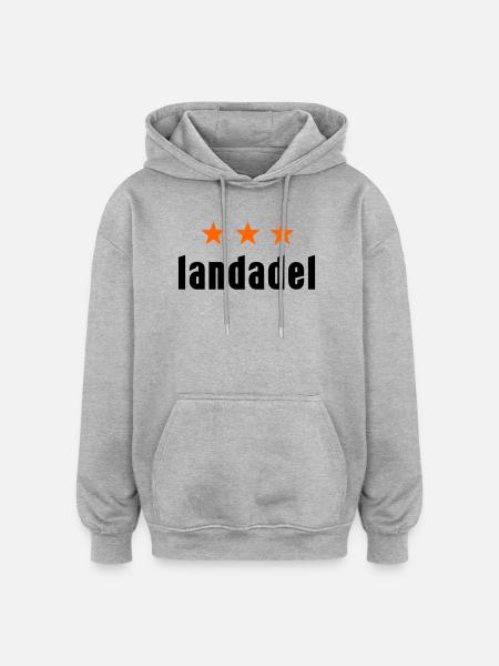 Landadel mit Sternen - Oversized Unisex Hoodie - Grau meliert