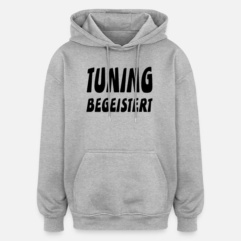 réglage - Sweat à capuche oversize unisexe - gris chiné