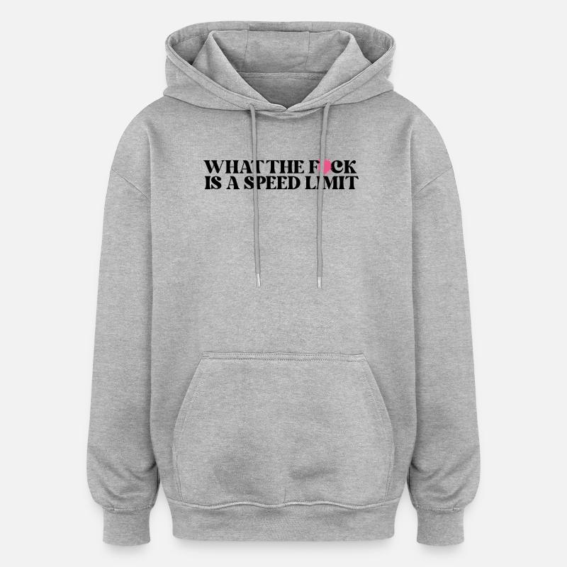 Voiture - Sweat à capuche oversize unisexe - gris chiné