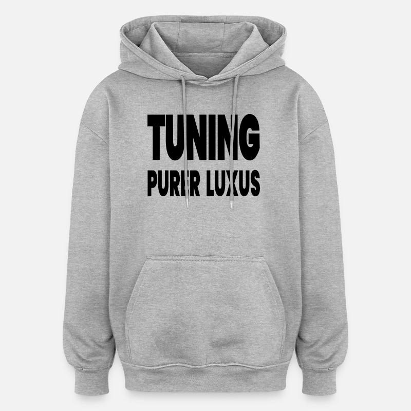 réglage - Sweat à capuche oversize unisexe - gris chiné