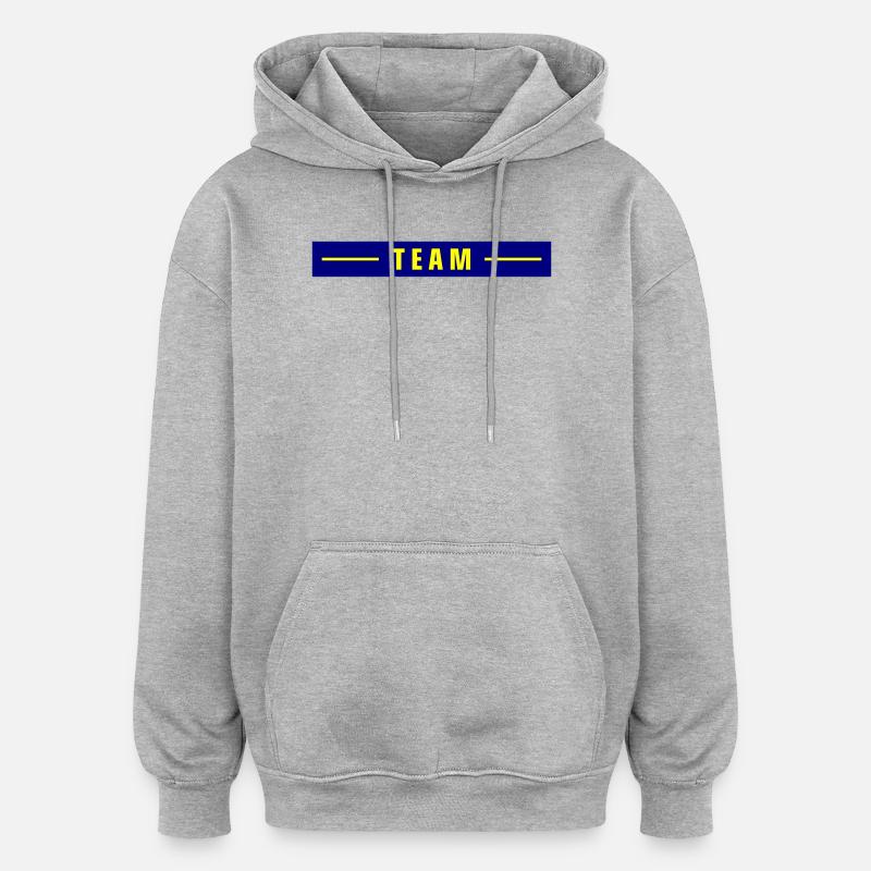 Équipe Stroke - Sweat à capuche oversize unisexe - gris chiné