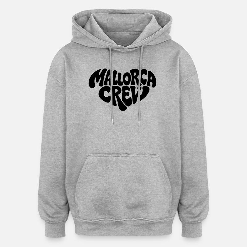 Équipe de Majorque - Sweat à capuche oversize unisexe - gris chiné