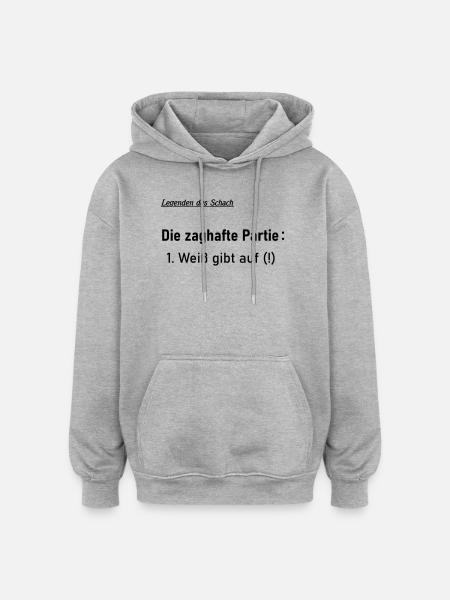 Tentative game - Oversized Unisex Hoodie - heather grey