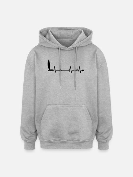 Sailboat - Oversized Unisex Hoodie - heather grey