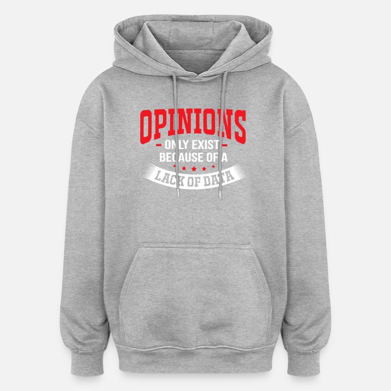 Codeur Programmeur GPT - Sweat à capuche oversize unisexe - gris chiné