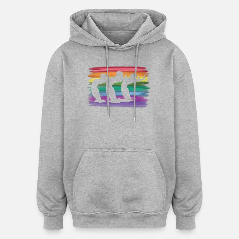 Artistic Swim Team Synchronschwimmen - Oversized Unisex Hoodie - Grau meliert