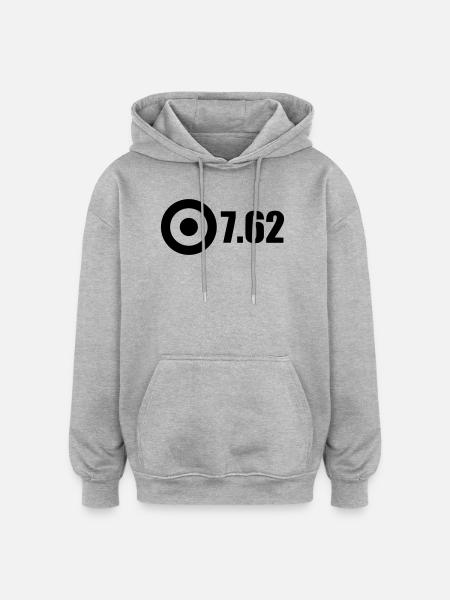 762black - Oversized Unisex Hoodie - heather grey