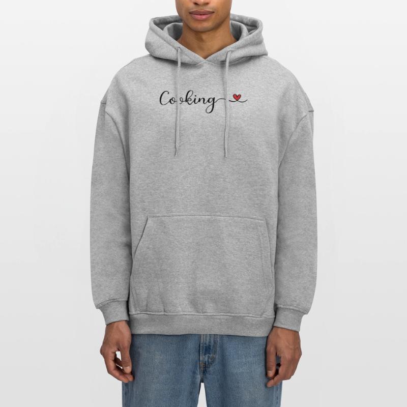 Cuoco Felpa con cappuccio unisex oversize