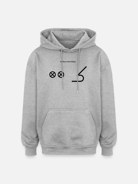 Bow Bow - Nautical Sailing Ships Captain - Oversized Unisex Hoodie - heather grey