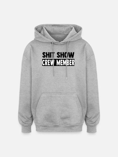 Crew Member Lettering - Oversized Unisex Hoodie - heather grey