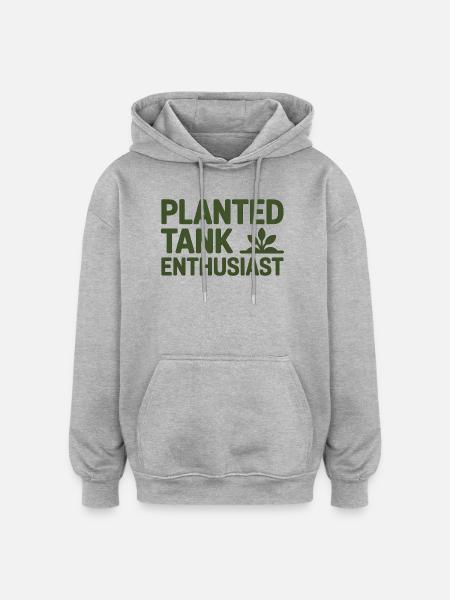 Planted Tank Enthusiast Aquarium Lovers Gift - Oversized Unisex Hoodie - heather grey