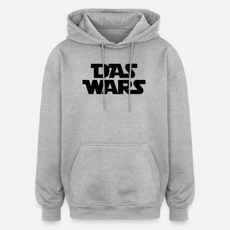 Voilà - Sweat à capuche oversize unisexe - gris chiné