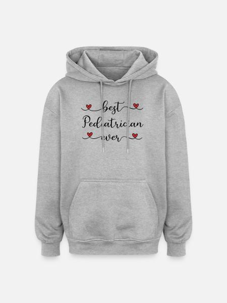 bester Kinderarzt der Welt - Oversized Unisex Hoodie - Grau meliert