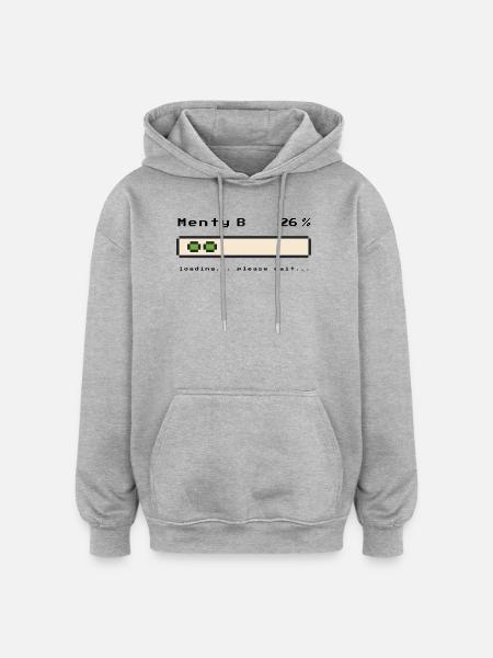Menty B Loading | The crisis motive - Oversized Unisex Hoodie - heather grey