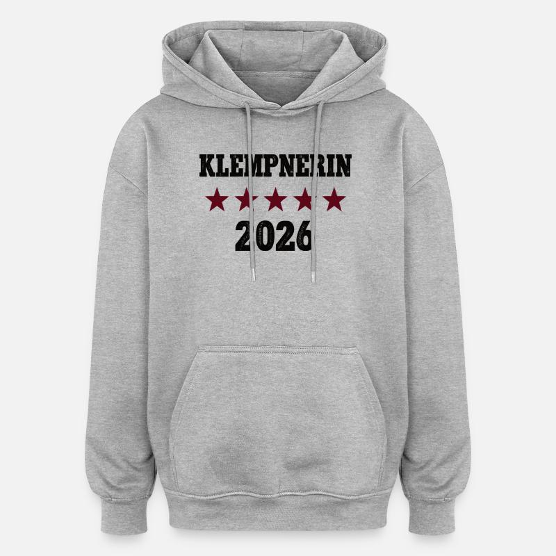 Profession de plombier 2026 Plombier Plombier - Sweat à capuche oversize unisexe - gris chiné