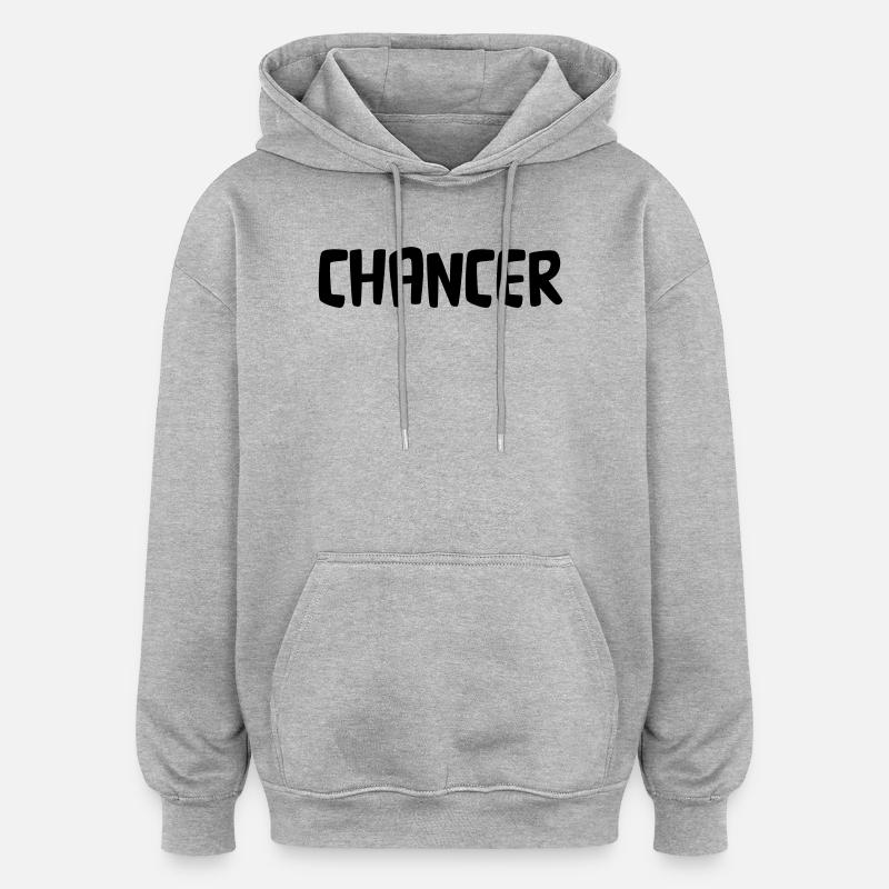 Chancer - Oversized Unisex Hoodie - Grau meliert