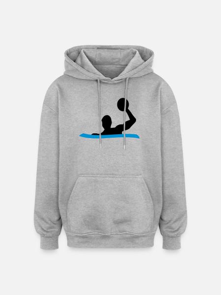 Wasserball - Oversized Unisex Hoodie - Grau meliert