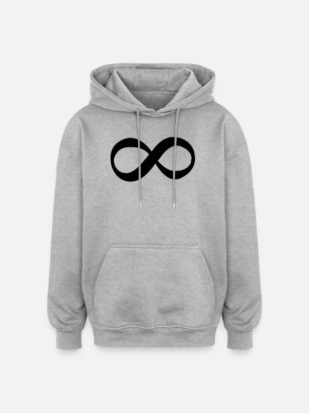 infinite - Oversized Unisex Hoodie - heather grey