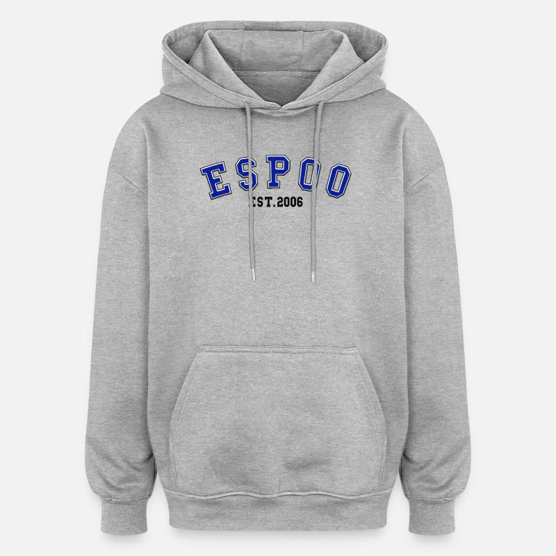 Fondation d’Espoo en 2006 - Sweat à capuche oversize unisexe - gris chiné