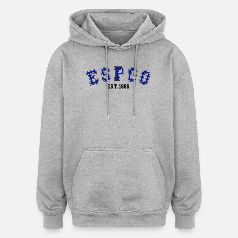 Fondation d’Espoo en 1986 - Sweat à capuche oversize unisexe - gris chiné