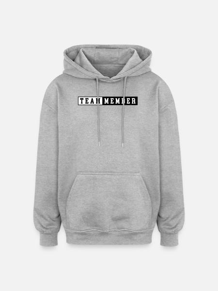 Équipier - Sweat à capuche oversize unisexe - gris chiné