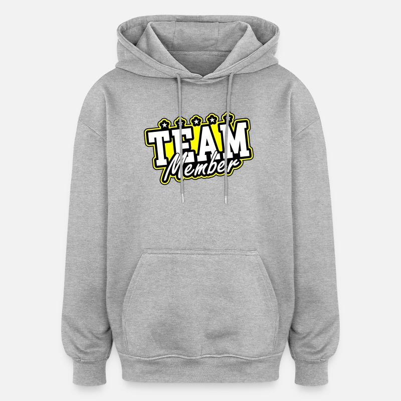 Équipier - Sweat à capuche oversize unisexe - gris chiné