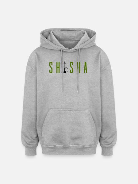 Hookah - Oversized Unisex Hoodie - heather grey