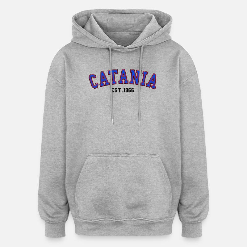 Catane fondée en 1966 - Sweat à capuche oversize unisexe - gris chiné