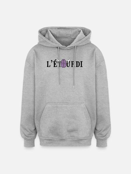 dizzy - Oversized Unisex Hoodie - heather grey