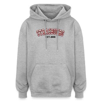 Strasbourg Est. 2006 - Oversized Unisex Hoodie - heather grey - Front - Noah (186cm)