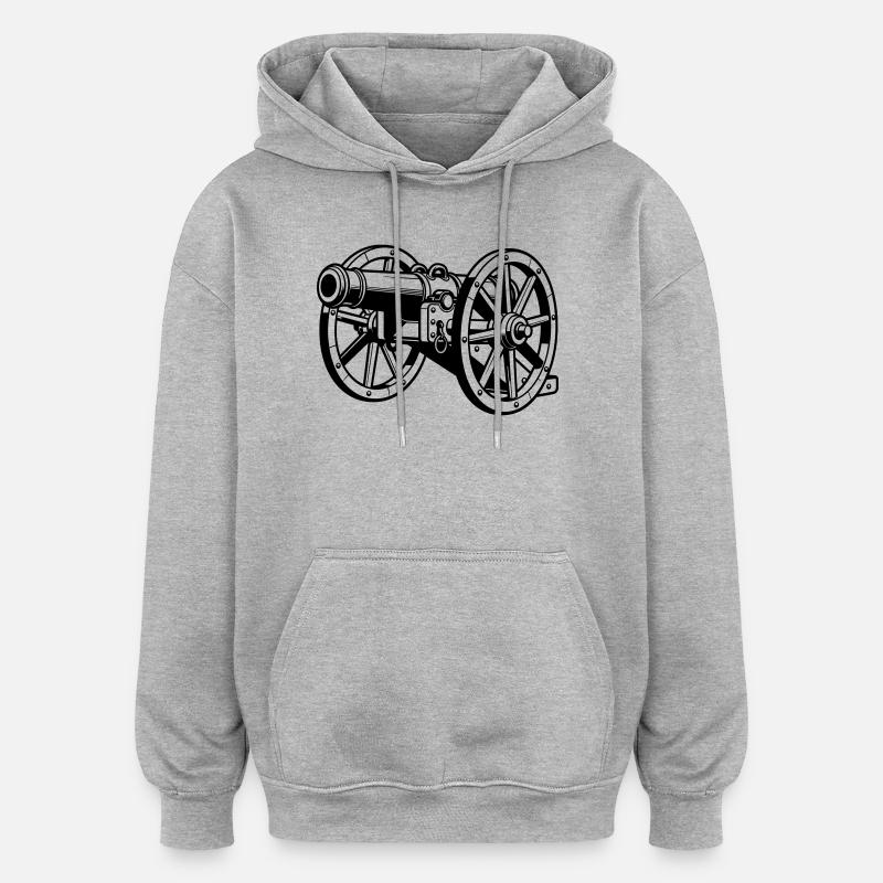 Cannon - Oversized Unisex Hoodie - heather grey