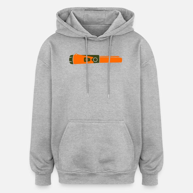 Détecteur de sonde pointeur - Sweat à capuche oversize unisexe - gris chiné
