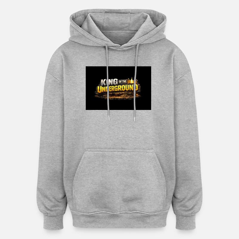 King - Oversized Unisex Hoodie - heather grey