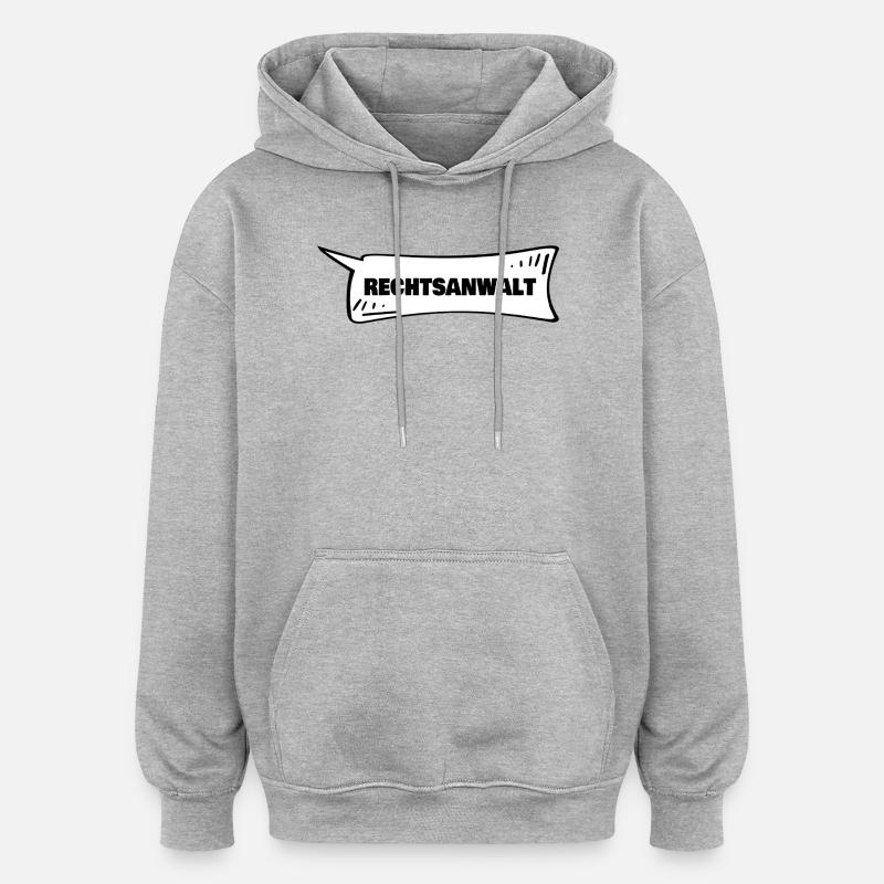 Azubi Rechtsanwalt - Oversized Unisex Hoodie - Grau meliert