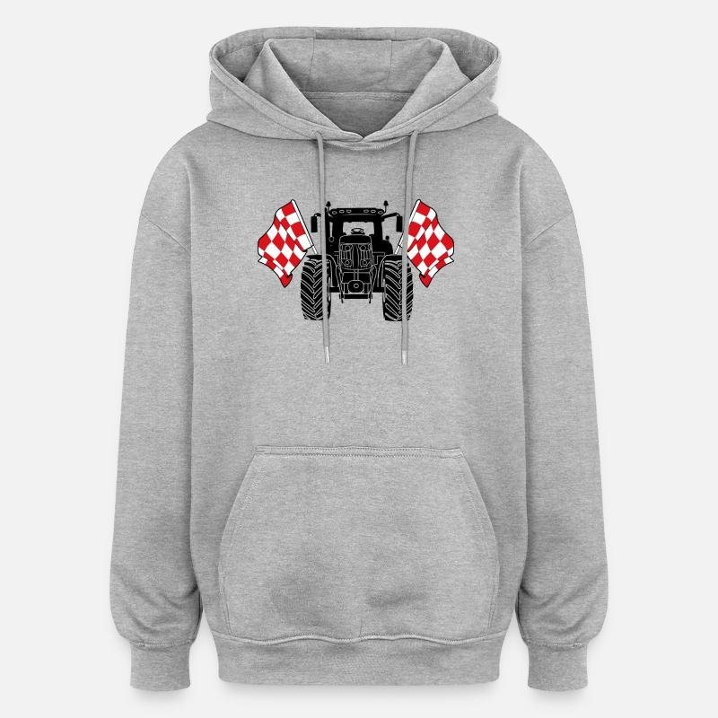 Brabant_Tractor_Pride - Oversized Unisex Hoodie - heather grey
