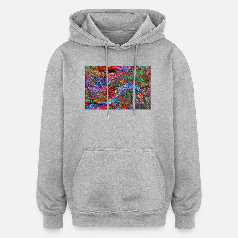Dissonanz - Oversized Unisex Hoodie - Grau meliert